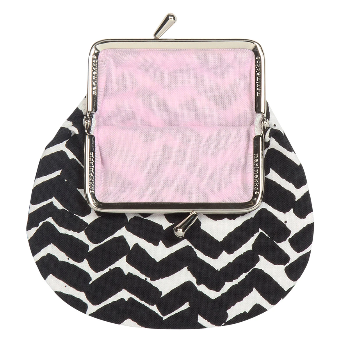Marimekko Sahalaitaraita White / Black Coin Purse 1 Marimekko Sahalaitaraita White / Black Coin Purse