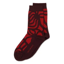 Marimekko Salla Joonas Burgundy / Red Socks