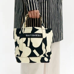 Marimekko Seidi Pieni Unikko Yellow / Black Bag -Marimekko Shop marimekko seidi pieni unikko yellow black bag 41