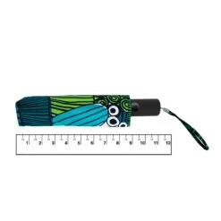 Marimekko Siirtolapuutarha Turquoise/Green Auto Lux Umbrella