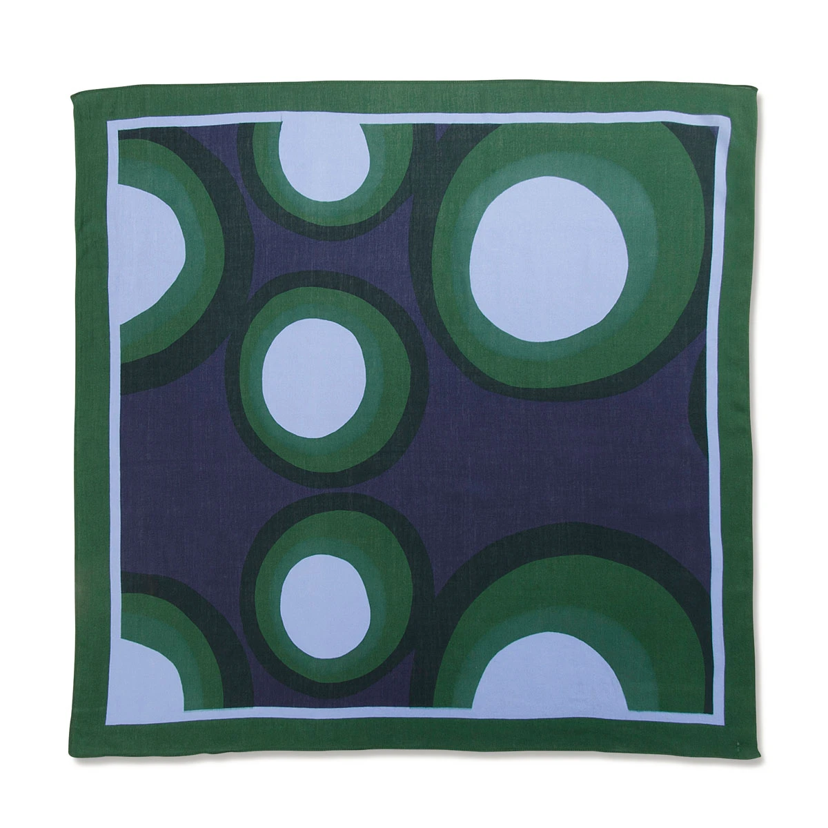 Marimekko Klaava Green / Blue Silvi Scarf 1 Marimekko Klaava Green / Blue Silvi Scarf