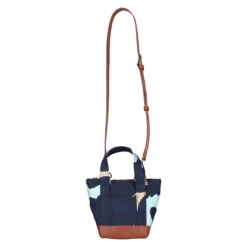 Marimekko Small Matkuri Unikko Blue / Beige Shoulder Bag