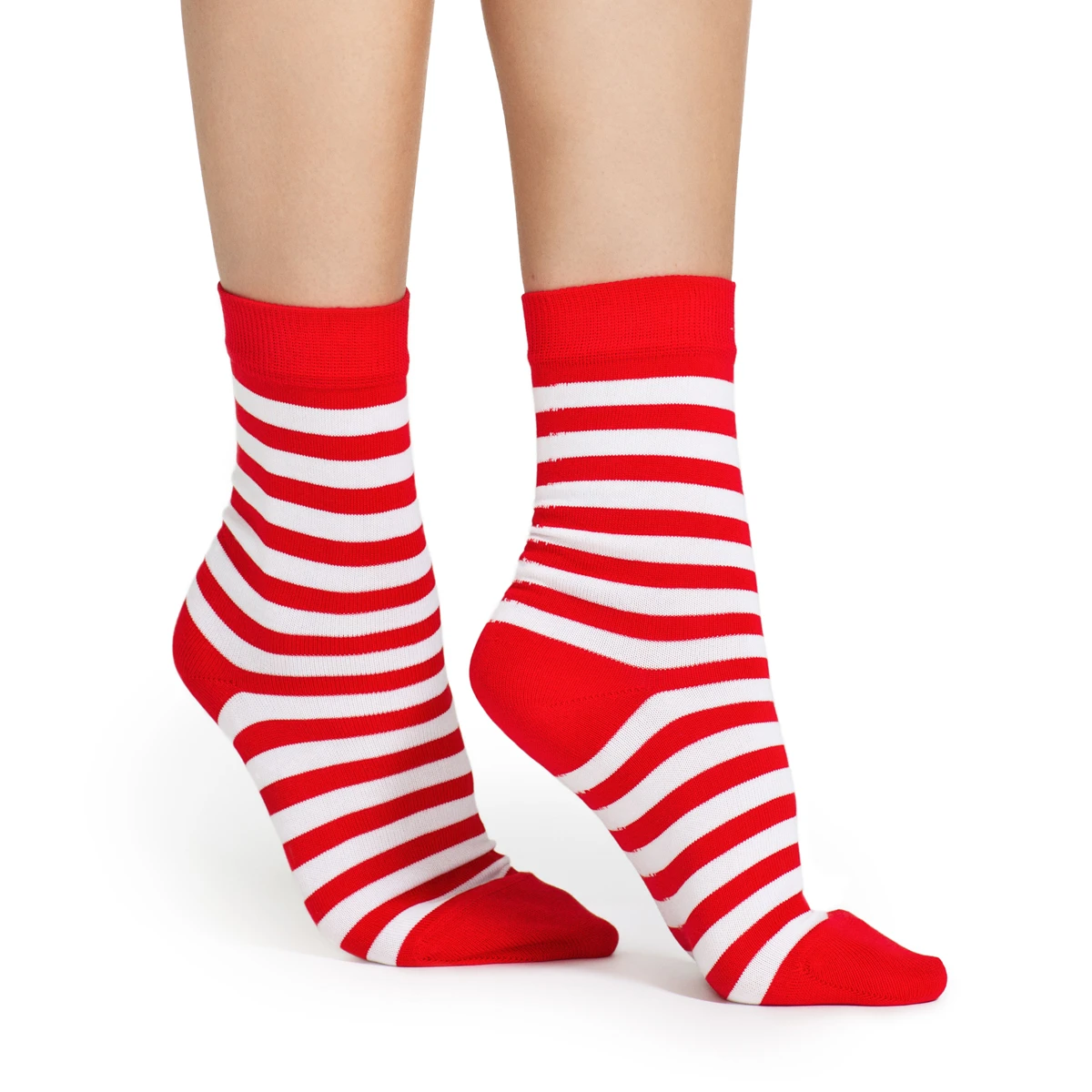 Marimekko Striped Red/White Socks 1 Marimekko Striped Red/White Socks