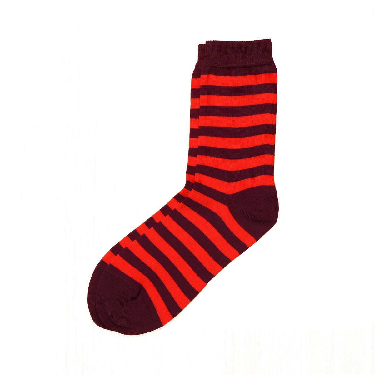 Marimekko Striped Plum / Red Socks 1 Marimekko Striped Plum / Red Socks