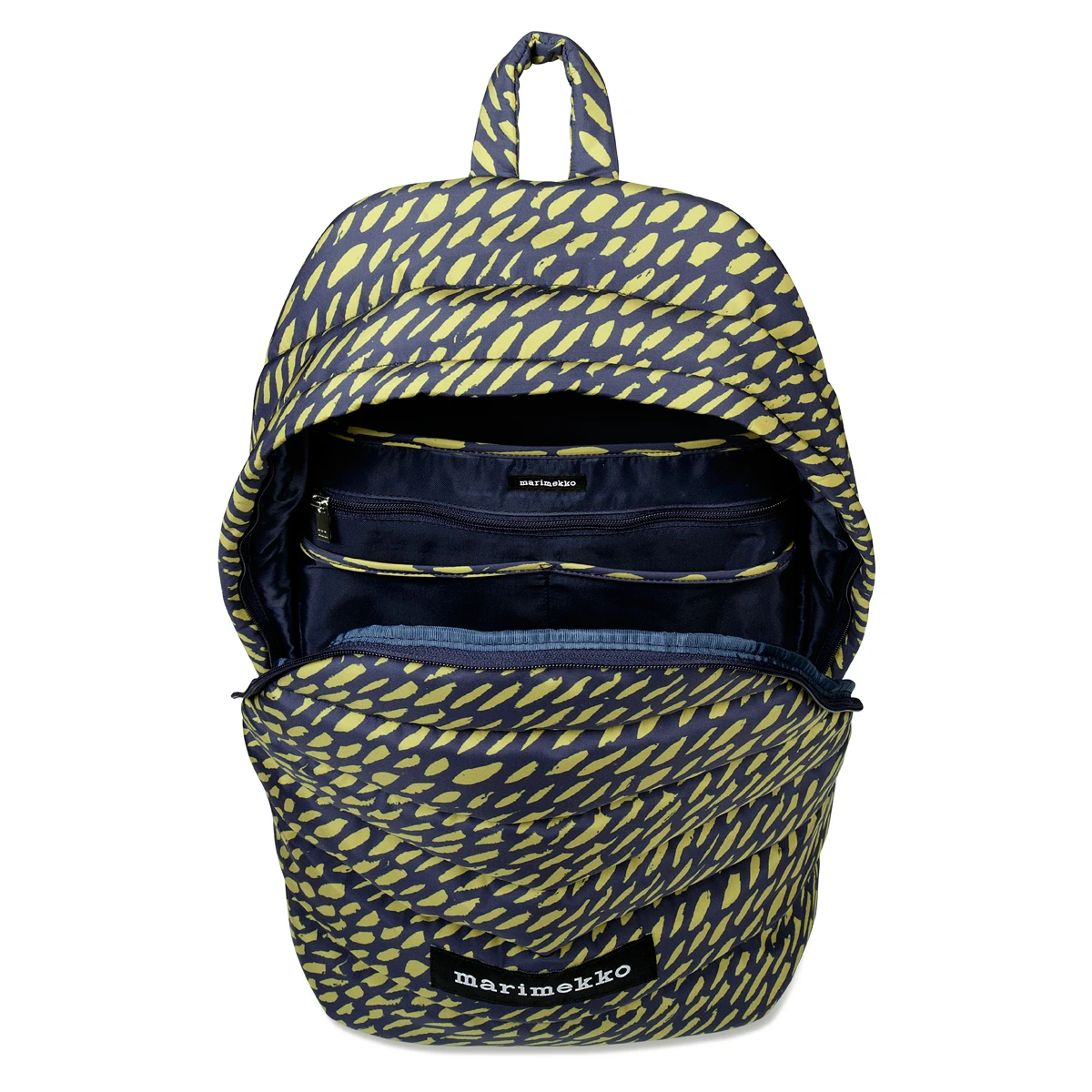 Marimekko Sukkula Navy / Green Lolly Backpack 3 Marimekko Sukkula Navy / Green Lolly Backpack - Image 3