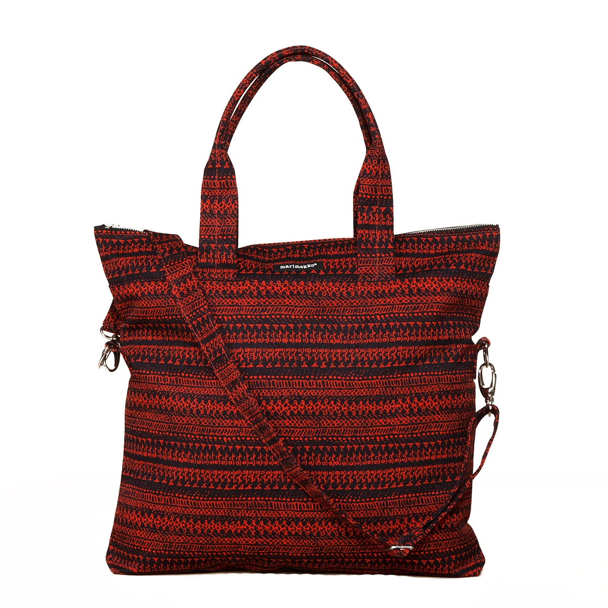 Marimekko Tattari Red / Blue Veera Bag 1 Marimekko Tattari Red / Blue Veera Bag