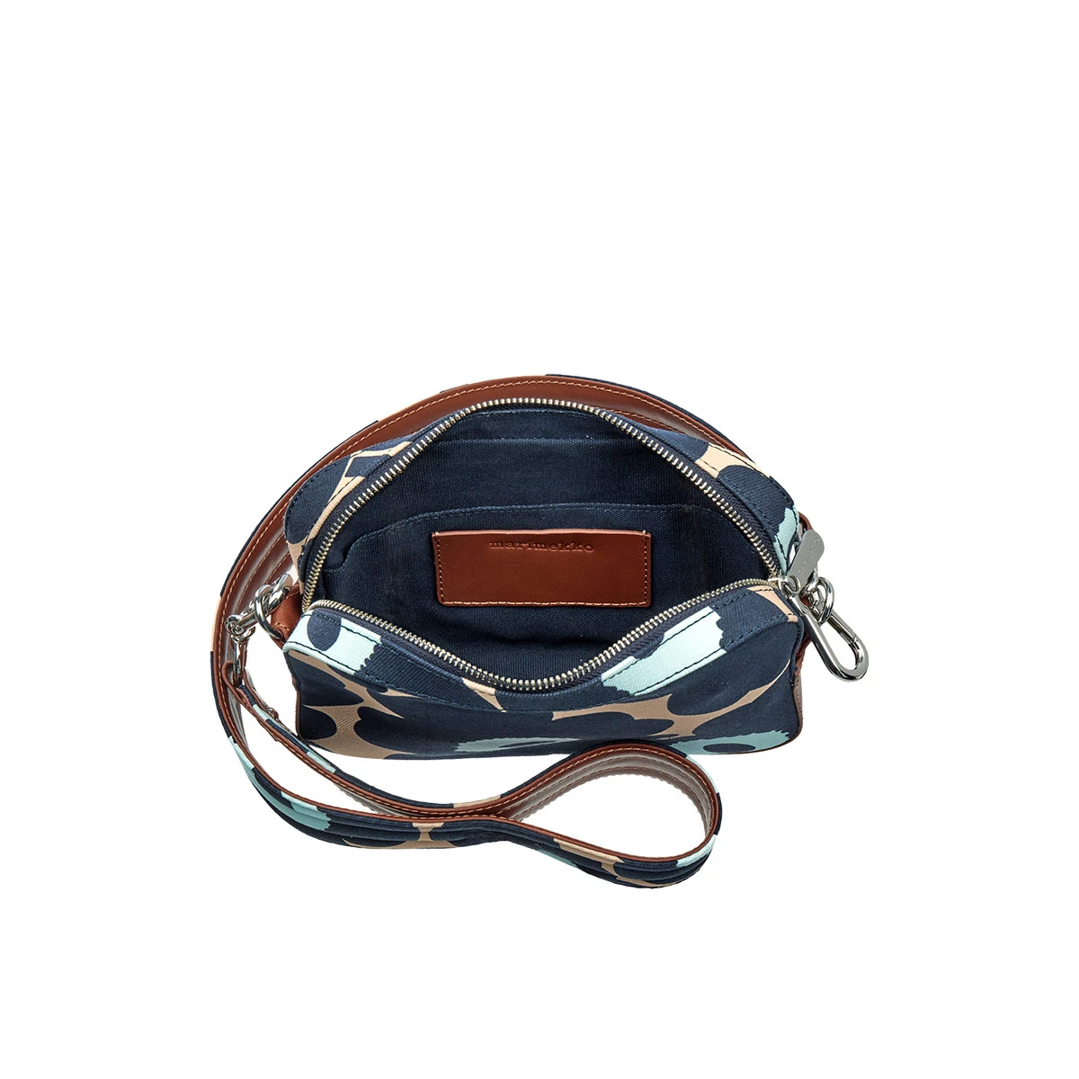 Marimekko Toivio Unikko Blue / Beige Shoulder Bag 4 Marimekko Toivio Unikko Blue / Beige Shoulder Bag - Image 4