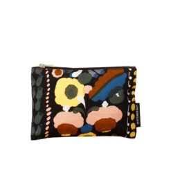 Marimekko Tuppurainen Black Keksi Zip Pouch