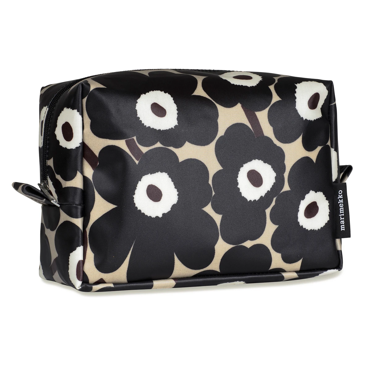 Marimekko Unikko Beige / Brown Verso Cosmetic Bag 2 Marimekko Unikko Beige / Brown Verso Cosmetic Bag - Image 2