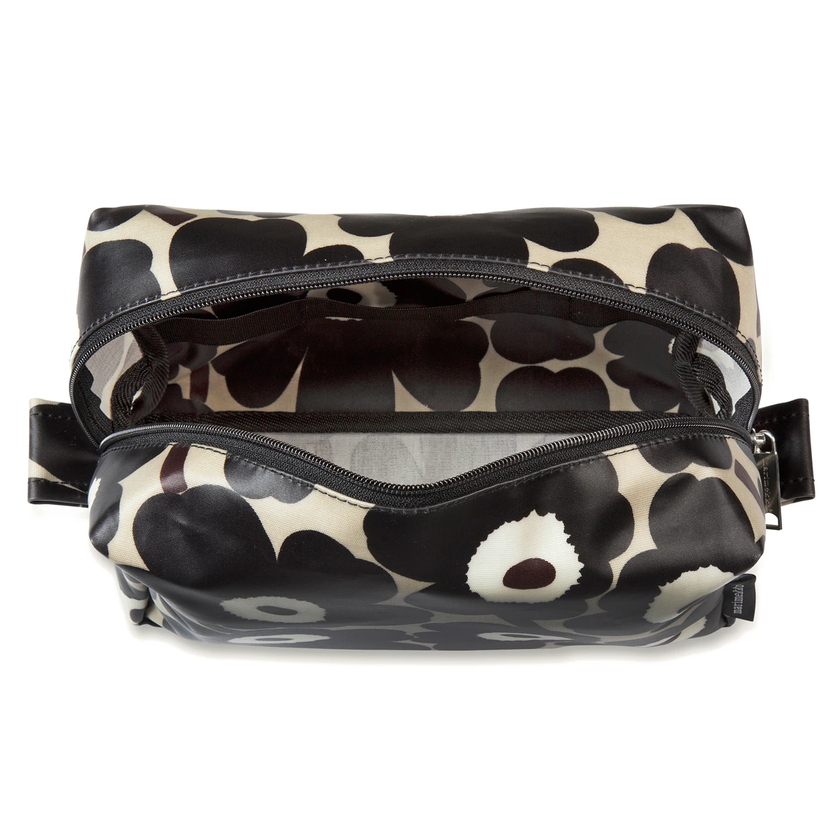 Marimekko Unikko Beige / Brown Verso Cosmetic Bag 3 Marimekko Unikko Beige / Brown Verso Cosmetic Bag - Image 3