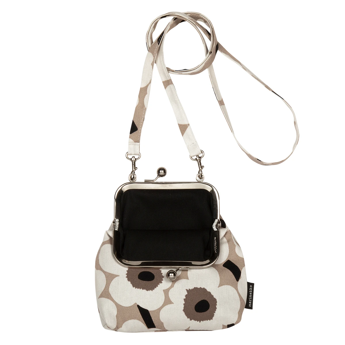 Marimekko Unikko Beige / Ivory / Black Roosa Purse 1 Marimekko Unikko Beige / Ivory / Black Roosa Purse