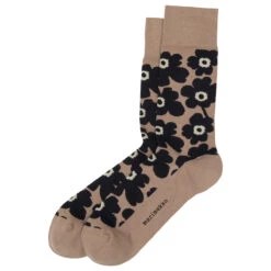 Marimekko Unikko Beige / Navy / Black Men's Socks