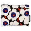 Marimekko Unikko Blue / Orange Keijutar Zip Pouch