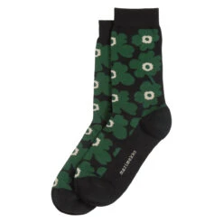Marimekko Unikko Black / Green Socks