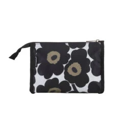 Marimekko Unikko Black Hipaus PVC Cosmetic Bag
