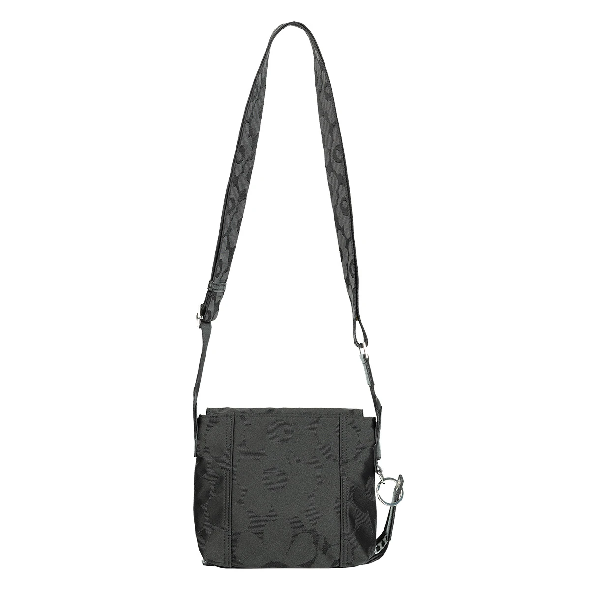 Marimekko Unikko Black Mini Messenger Bag 3 Marimekko Unikko Black Mini Messenger Bag - Image 3