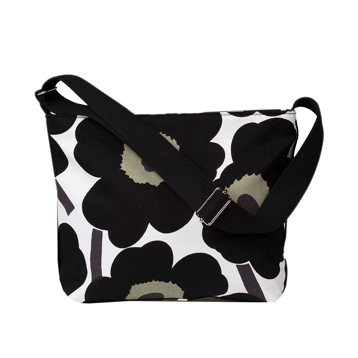 Marimekko Unikko Black Mini Osma Shoulder Bag 1 Marimekko Unikko Black Mini Osma Shoulder Bag