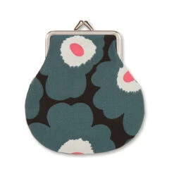 Marimekko Unikko Black / Pink Coin Purse