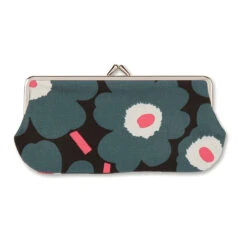 Marimekko Unikko Black / Pink Eyeglass Case