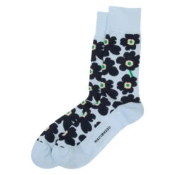 Marimekko Unikko Blue / Green Men's Socks