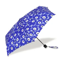 Marimekko Unikko Blue Mini Manual Umbrella