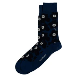 Marimekko Unikko Blue / Navy / Grey Men's Socks
