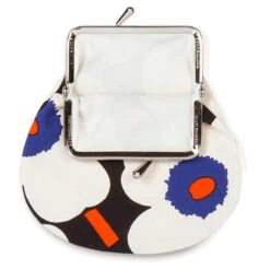 Marimekko Unikko Blue / Orange Coin Purse -Marimekko Shop marimekko unikko blue orange coin purse 7