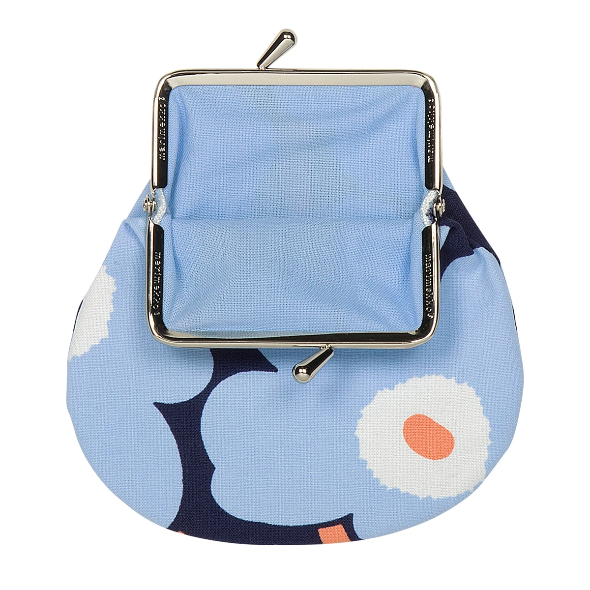 Marimekko Unikko Blue / Peach Coin Purse 1 Marimekko Unikko Blue / Peach Coin Purse
