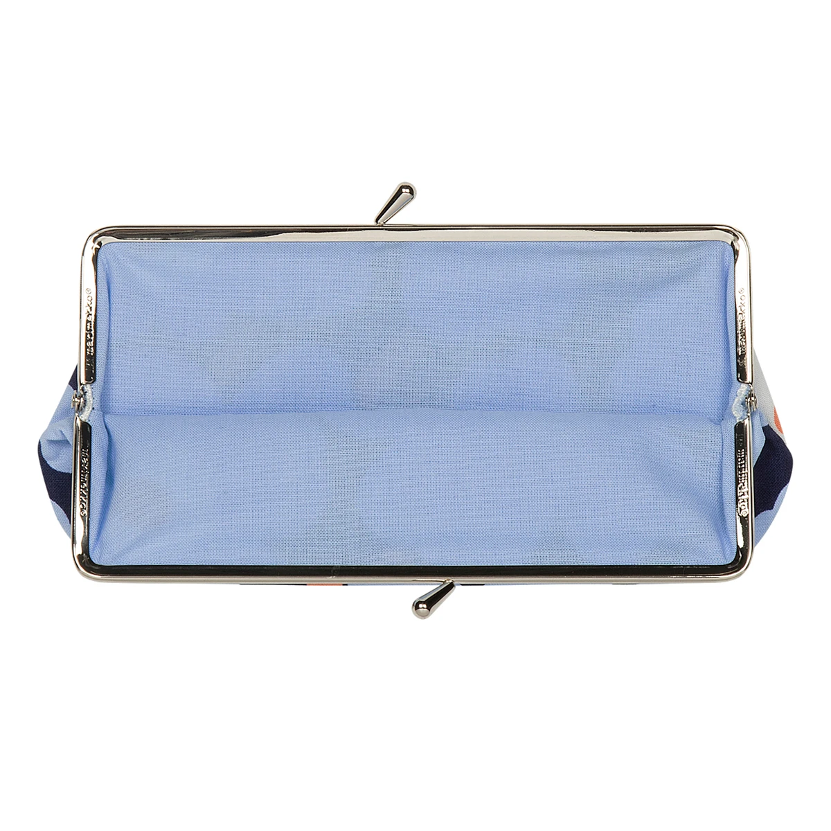 Marimekko Unikko Blue / Peach Oblong Coin Purse 2 Marimekko Unikko Blue / Peach Oblong Coin Purse - Image 2