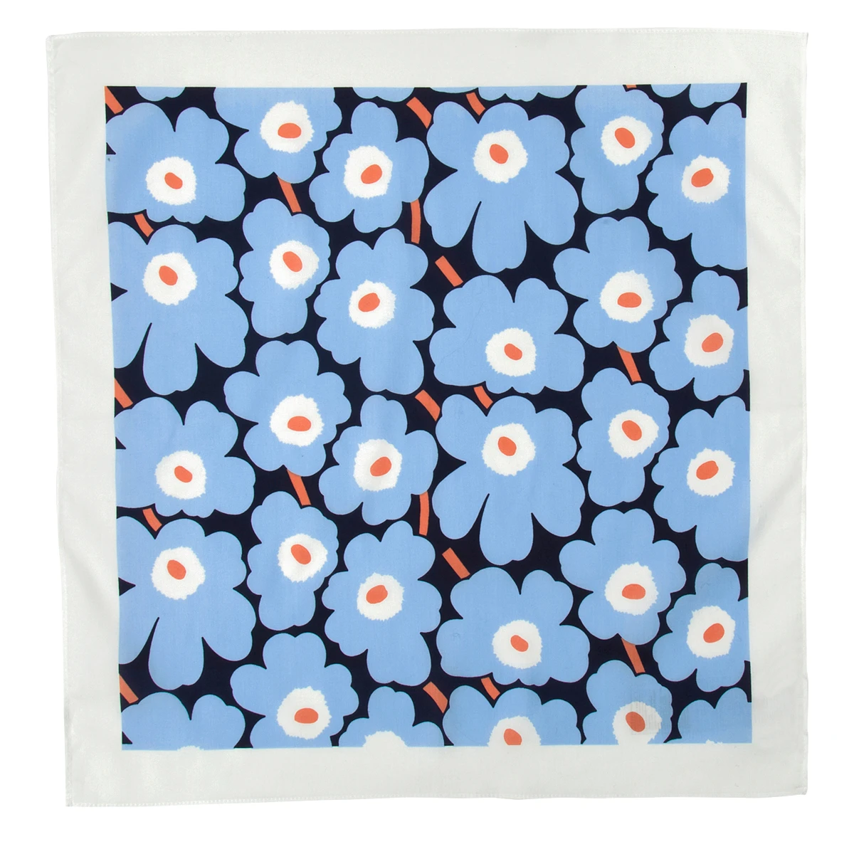 Iittala Marimekko Unikko Blue / Peach Taisa Scarf 1 Iittala Marimekko Unikko Blue / Peach Taisa Scarf