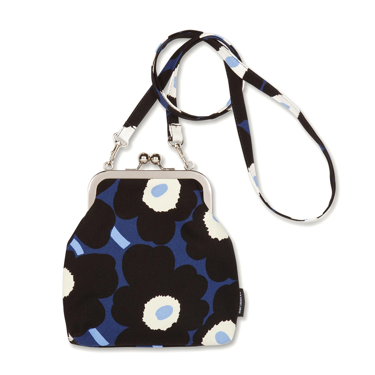 Marimekko Unikko Blue Roosa Purse 1 Marimekko Unikko Blue Roosa Purse