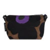 Marimekko Unikko Brown / Purple / Black Heli Bag