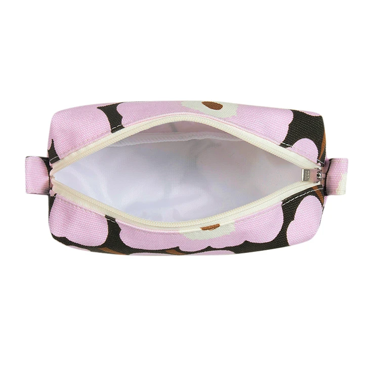 Marimekko Unikko Lilac / Brown Tiise Cosmetic Bag 2 Marimekko Unikko Lilac / Brown Tiise Cosmetic Bag - Image 2