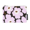 Marimekko Unikko Lilac / Brown Zip Pouch