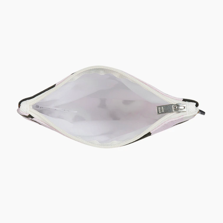 Marimekko Unikko Lilac / Brown Zip Pouch 2 Marimekko Unikko Lilac / Brown Zip Pouch - Image 2