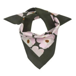 Marimekko Unikko Green / Lilac Taisa Scarf