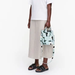 Marimekko Unikko Green / Mint Milli Matkuri Bag -Marimekko Shop marimekko unikko green mint milli matkuri bag 50