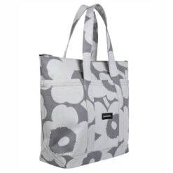 Marimekko Unikko Grey / Silver Uusi Mini Matkuri Bag -Marimekko Shop marimekko unikko grey silver uusi mini matkuri bag 49
