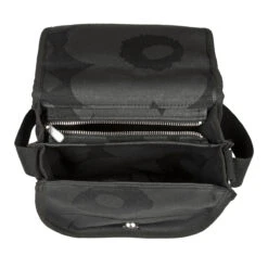 Marimekko Unikko Black Kerttu Shoulder Bag 7 Marimekko Unikko Black Kerttu Shoulder Bag -Marimekko Shop marimekko unikko ivory black kerttu shoulder bag 66