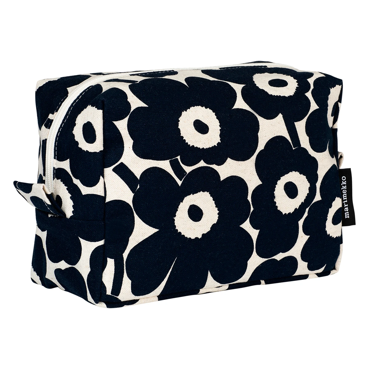 Marimekko Unikko Ivory / Navy Vilja Cosmetic Bag 1 Marimekko Unikko Ivory / Navy Vilja Cosmetic Bag