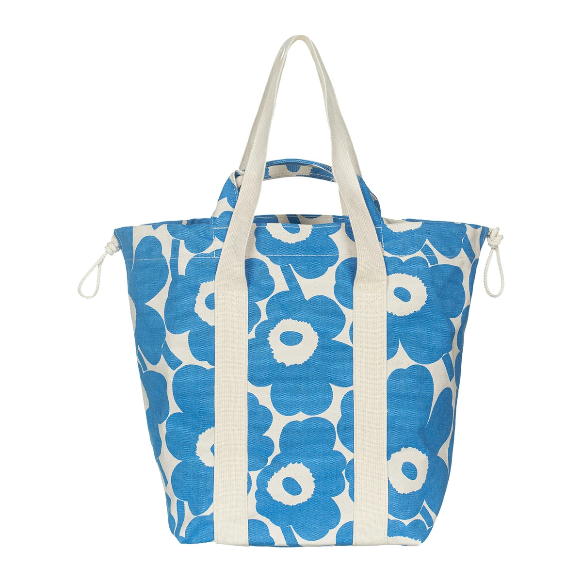 Marimekko Unikko Light Blue / White Tote Bag 2 Marimekko Unikko Light Blue / White Tote Bag - Image 2