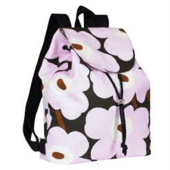 Marimekko Unikko Lilac / Brown Erika Backpack