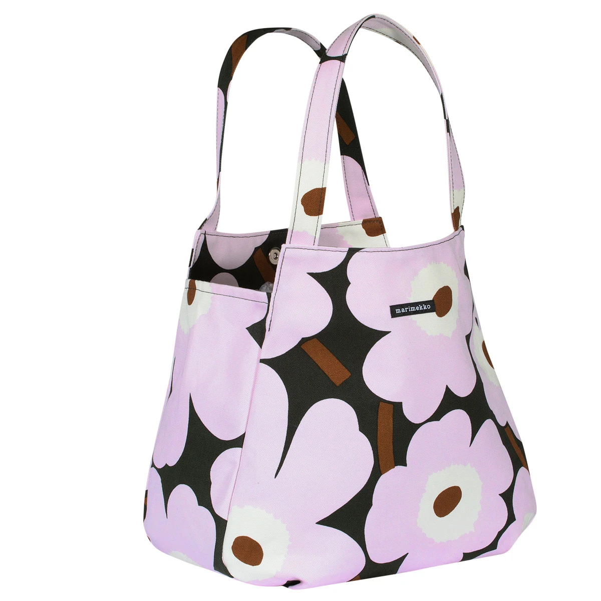 Marimekko Unikko Lilac / Brown Huvitar Bag 2 Marimekko Unikko Lilac / Brown Huvitar Bag - Image 2
