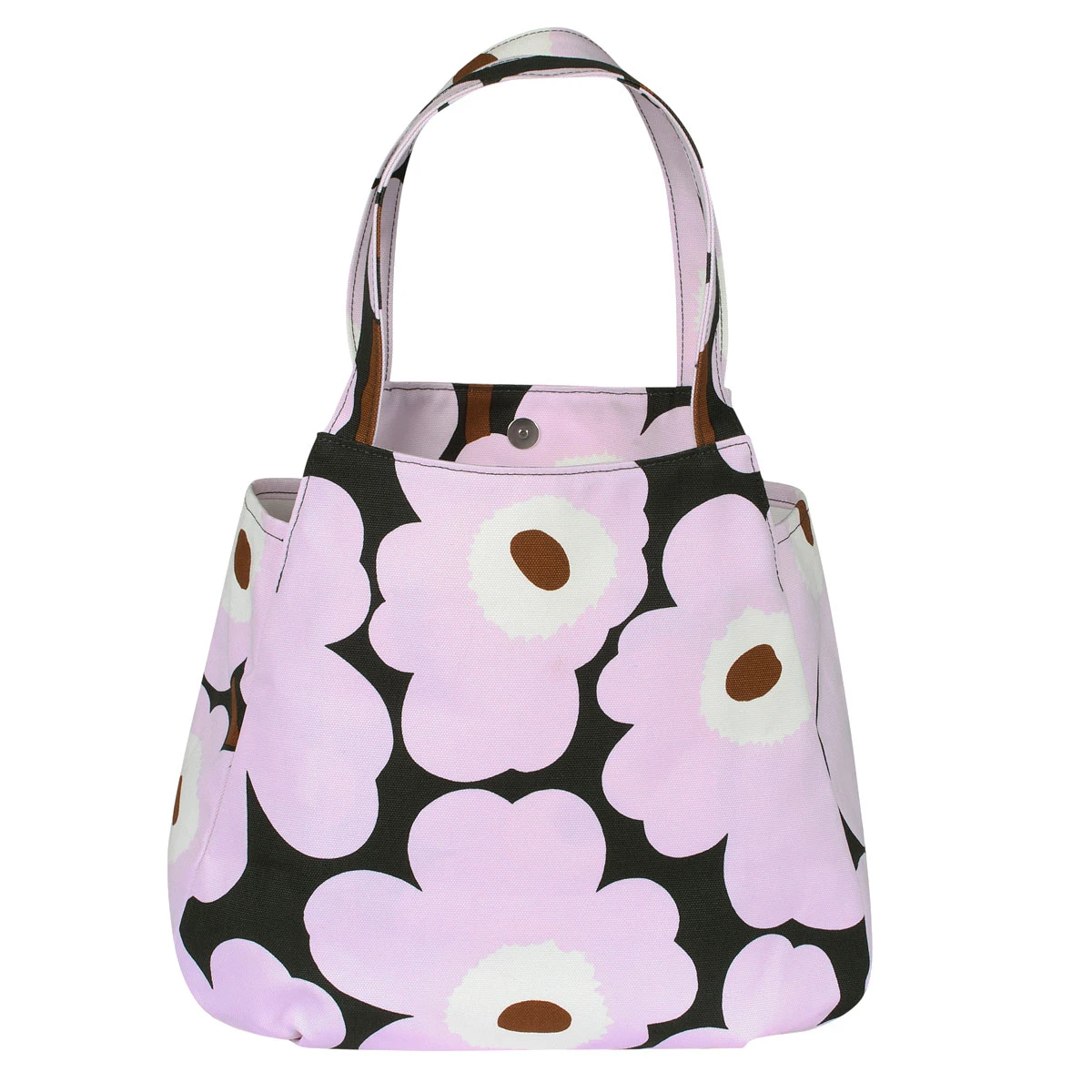 Marimekko Unikko Lilac / Brown Huvitar Bag 4 Marimekko Unikko Lilac / Brown Huvitar Bag - Image 4