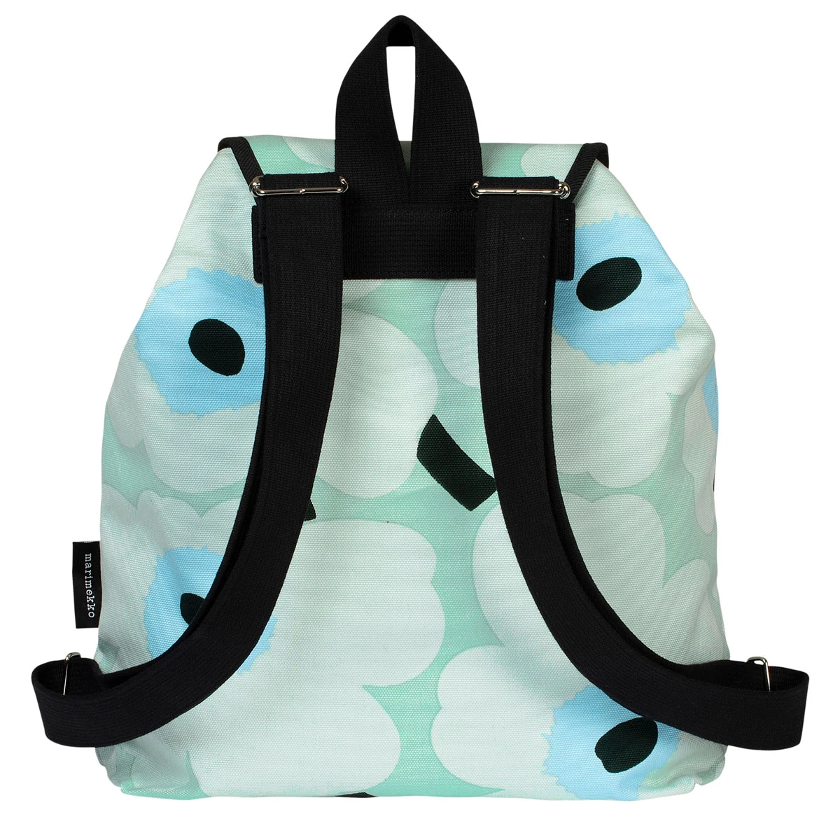Marimekko Unikko Mint / Blue Erika Backpack 2 Marimekko Unikko Mint / Blue Erika Backpack - Image 2