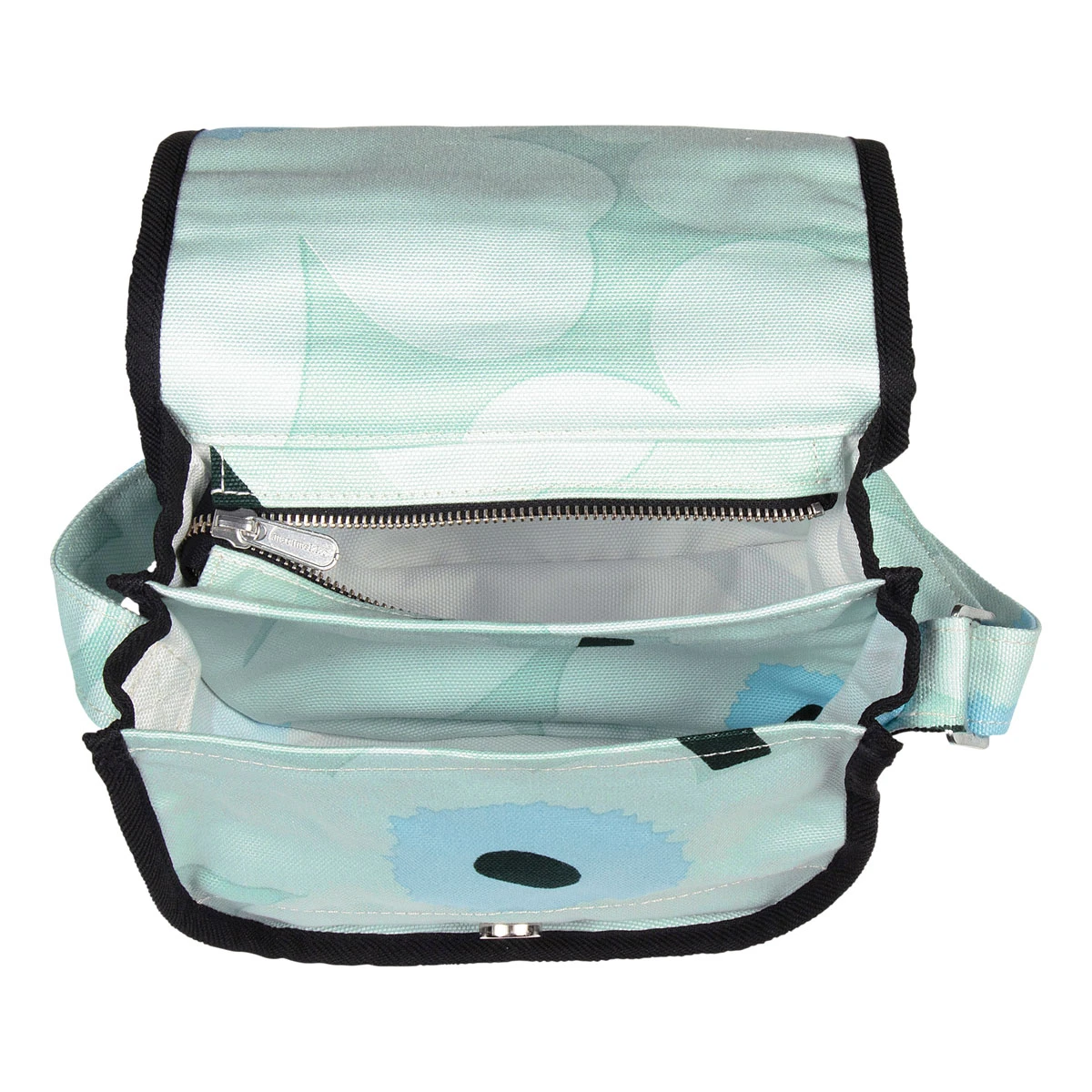 Marimekko Unikko Mint / Blue Kerttu Bag 4 Marimekko Unikko Mint / Blue Kerttu Bag - Image 4