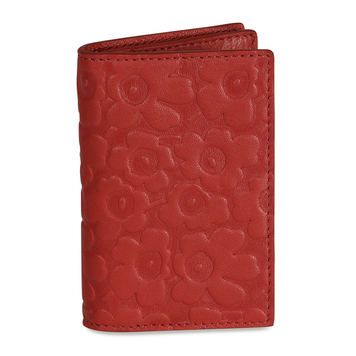 Marimekko Unikko Mona Red Leather Wallet 2 Marimekko Unikko Mona Red Leather Wallet - Image 2