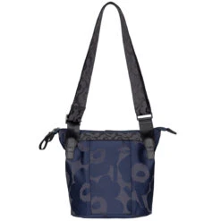 Marimekko Unikko Navy Blue / Black Carry All Bag