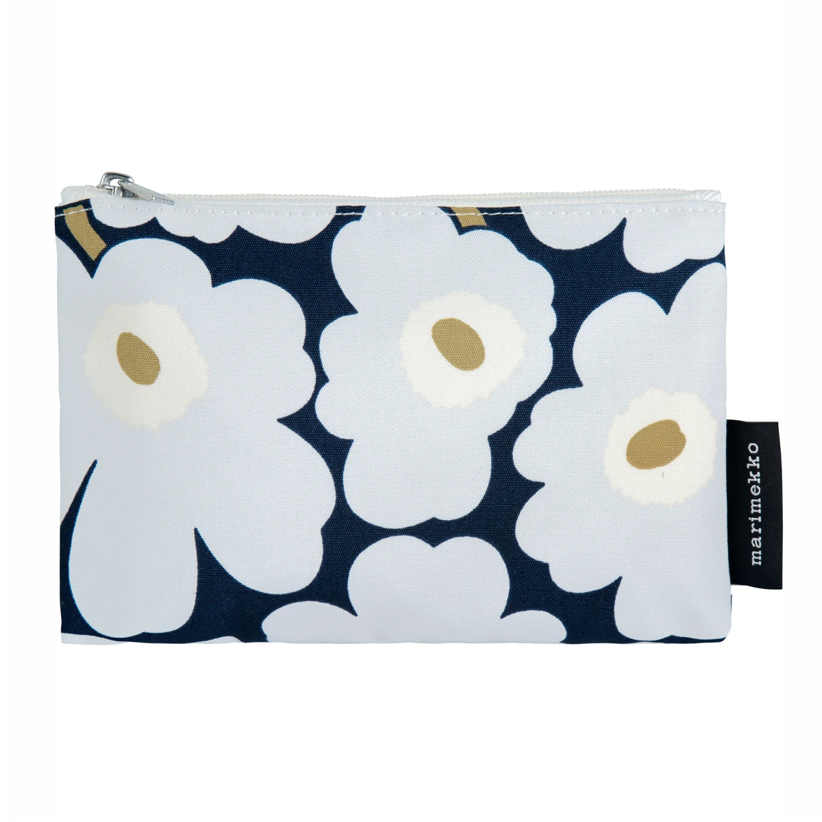 Marimekko Unikko Navy / Grey Zip Pouch 1 Marimekko Unikko Navy / Grey Zip Pouch