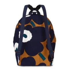 Marimekko Unikko Ochre / Navy Mini Eira Backpack -Marimekko Shop marimekko unikko ochre navy mini eira backpack 64